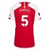 Cheap Arsenal Thomas Partey #5 Home Football Shirt Women 2023-24 Short Sleeve
